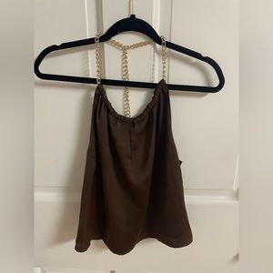 Forever 21 brown halter top size small